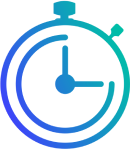 A stopwatch illustration, representing Accelerated Learning.