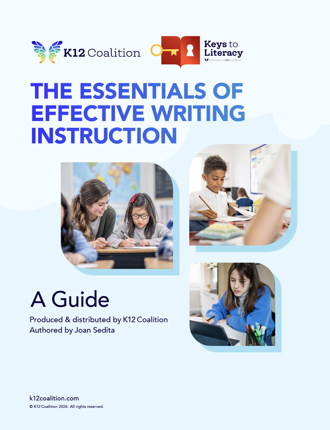The cover of The Essentials of Effective Writing Instruction by Joan Sedita